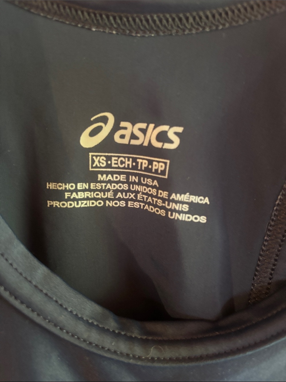 ASICS Men's Dark Navy Racing Swim Singlet - Picture 3 of 4